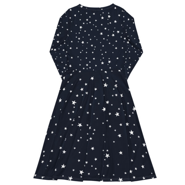 All-over print long sleeve midi dress - Image 6