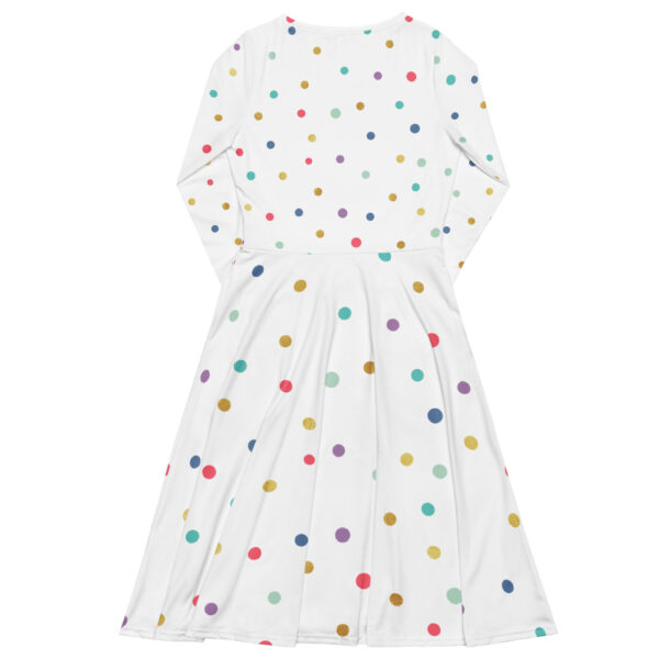 All-over print long sleeve midi dress - Image 5