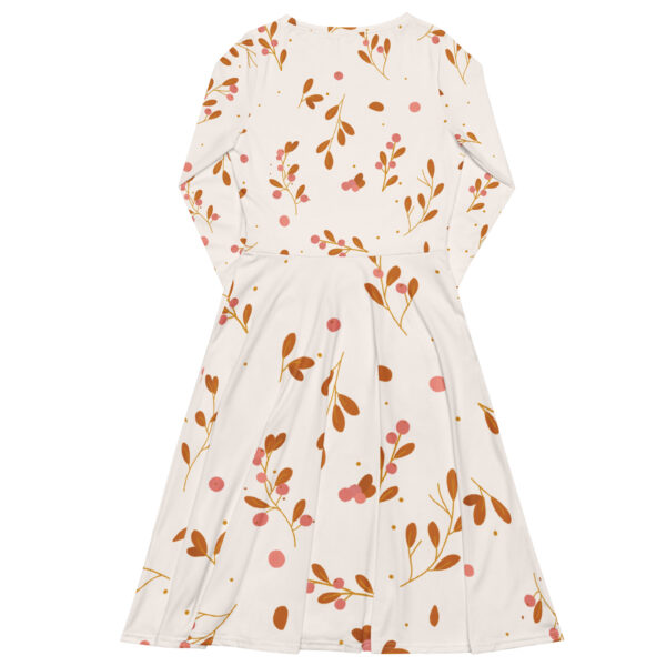 All-over print long sleeve midi dress - Image 6