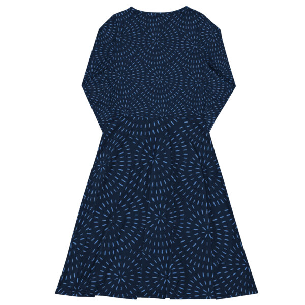 All-over print long sleeve midi dress - Image 6