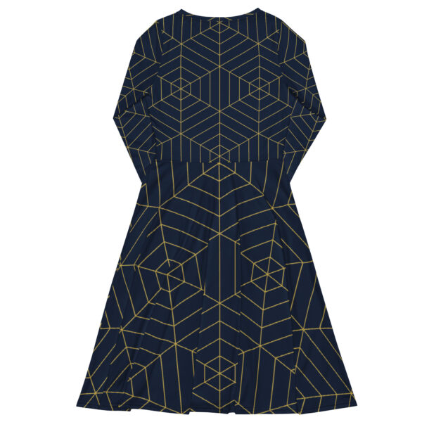 All-over print long sleeve midi dress - Image 6
