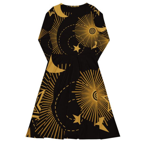 All-over print long sleeve midi dress - Image 6