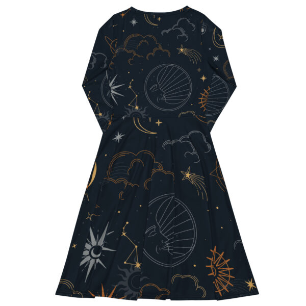 All-over print long sleeve midi dress - Image 6