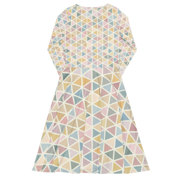 All-over print long sleeve midi dress - Image 6