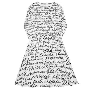 All-over print long sleeve midi dress
