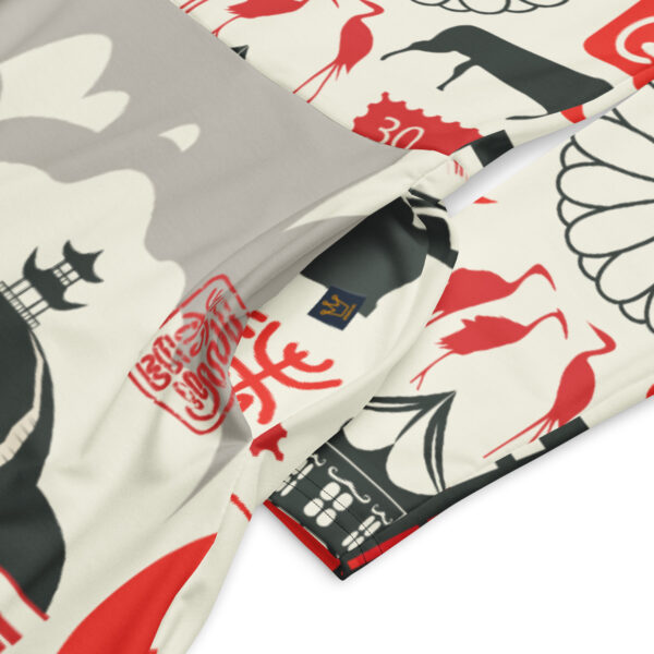 All-over print long sleeve midi dress - Image 3
