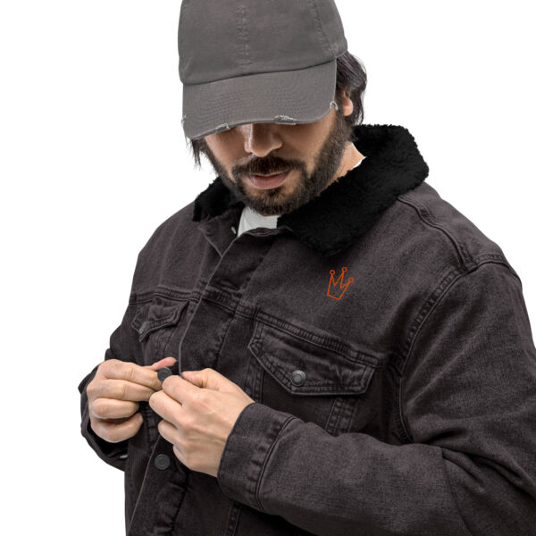 Unisex denim sherpa jacket - Image 11