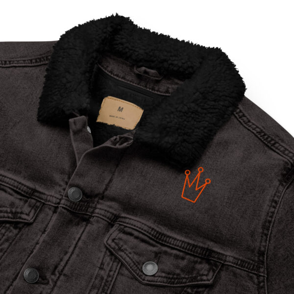Unisex denim sherpa jacket - Image 4