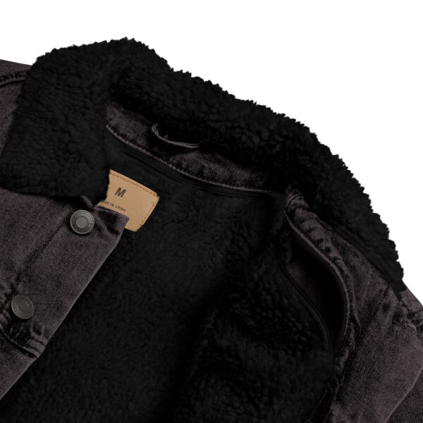 Unisex denim sherpa jacket - Image 3
