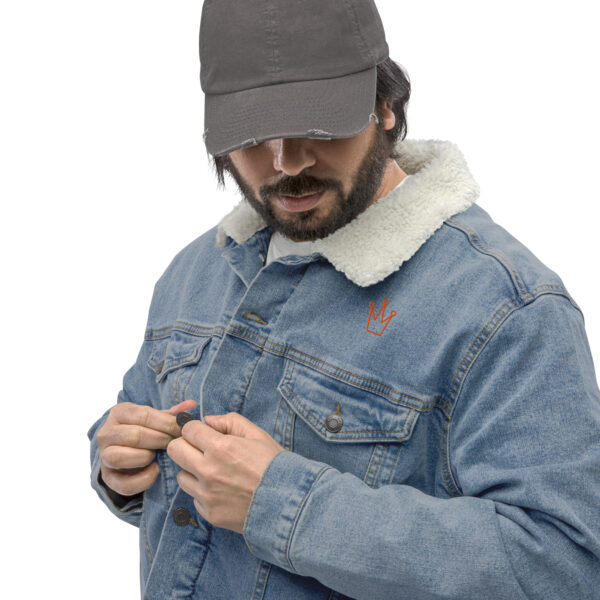 Unisex denim sherpa jacket - Image 13