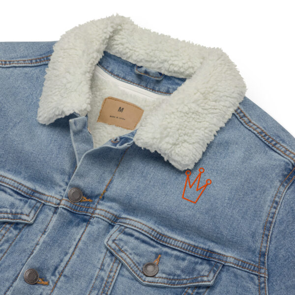 Unisex denim sherpa jacket - Image 8