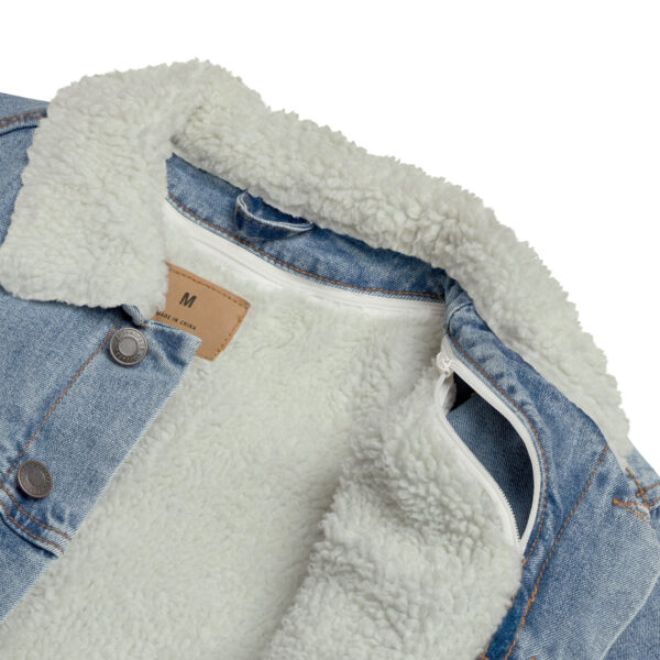 Unisex denim sherpa jacket - Image 7