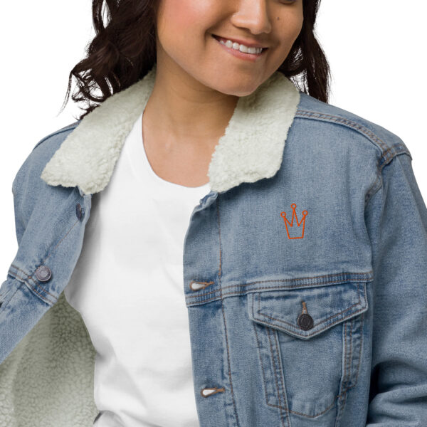 Unisex denim sherpa jacket - Image 12