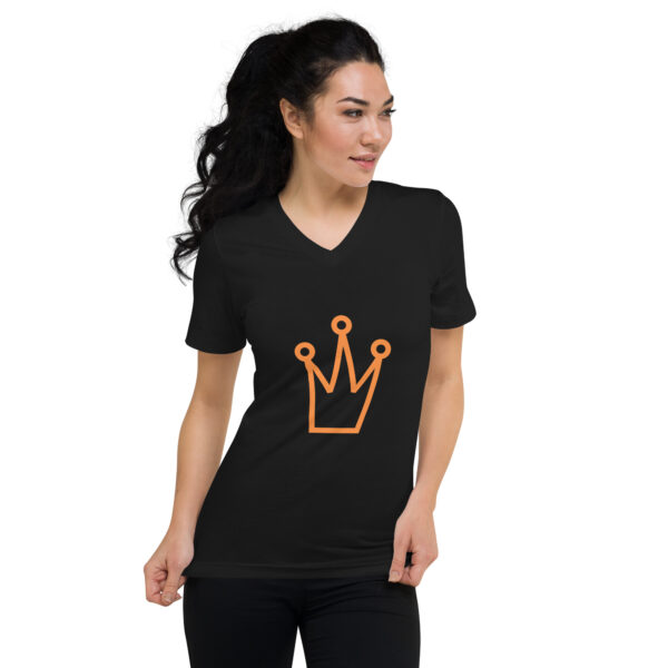 Unisex Short Sleeve V-Neck T-Shirt - Image 3