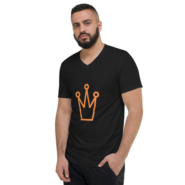 Unisex Short Sleeve V-Neck T-Shirt - Image 4